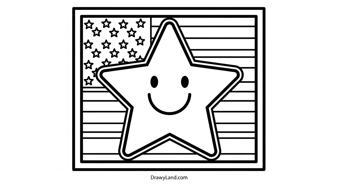Free Printable USA Flag Coloring Page old glory coloring printable for children