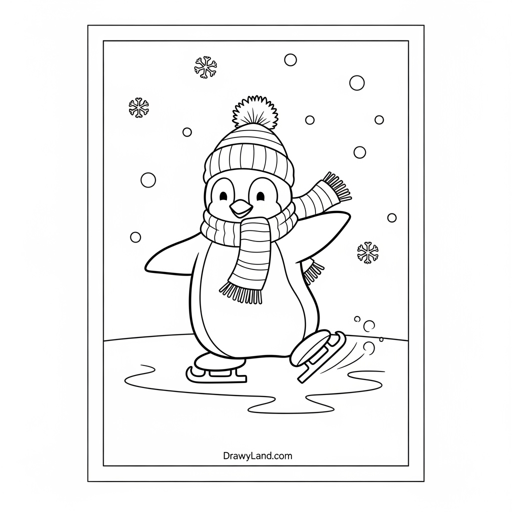 Easy snowman winter activity pages for toddlers