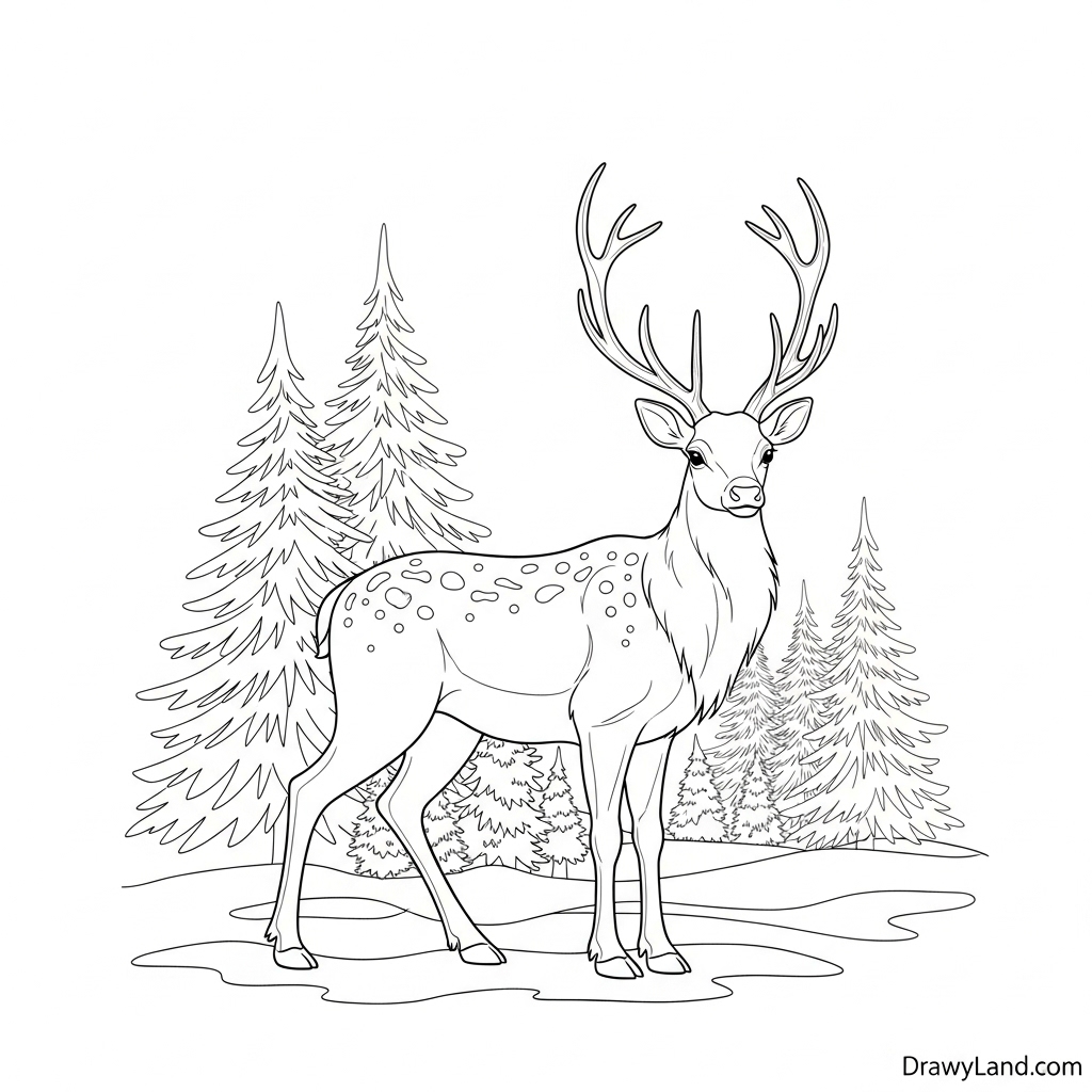 winter wonderland coloring pages 7