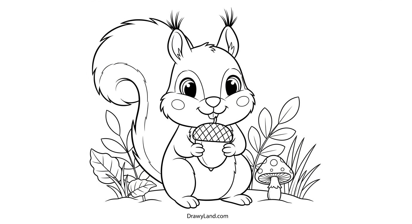 Free Printable Woodland Creatures Coloring Pages enchanting forest creatures coloring sheets with mushrooms